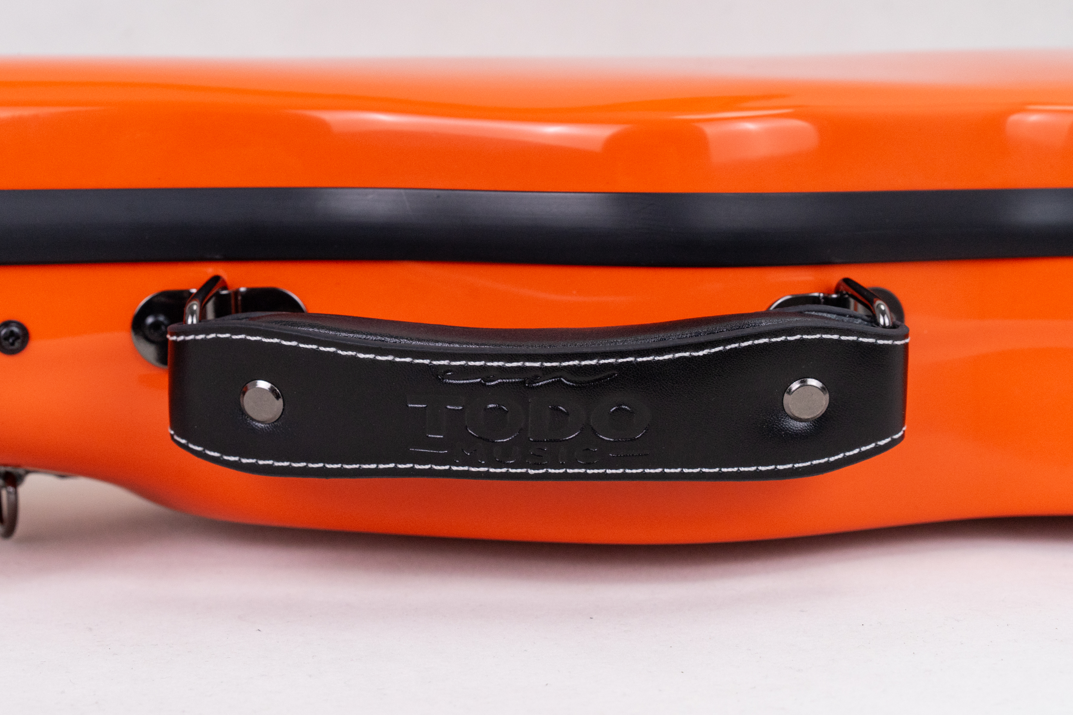 Premium Fiberglas Baritone Ukulele-Koffer Orange